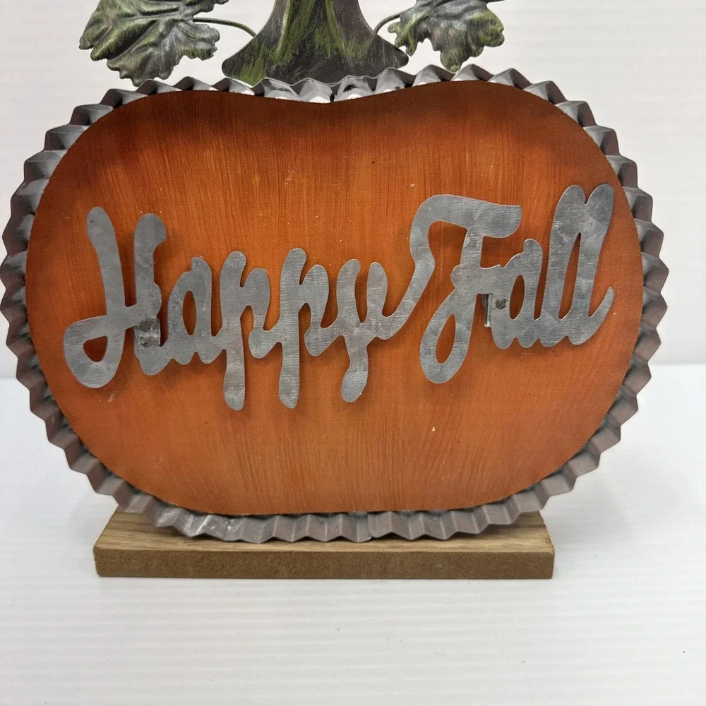 Fall Wood‎ Pumpkin Farmhouse Thanksgiving Decor Rustic Shelf Sitters Tiered Tray